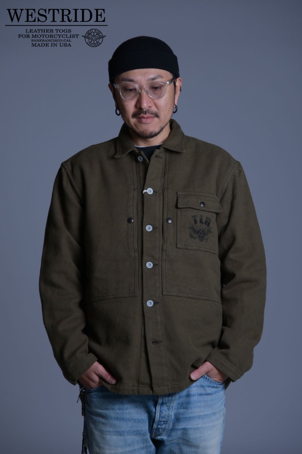 WESTRIDE(ウエストライド) ユーティリティーシャツジャケット W-44 ALLEY SHIRTS JACKET MBF2403 通販正規取扱  | ハーレムストア公式通販サイト