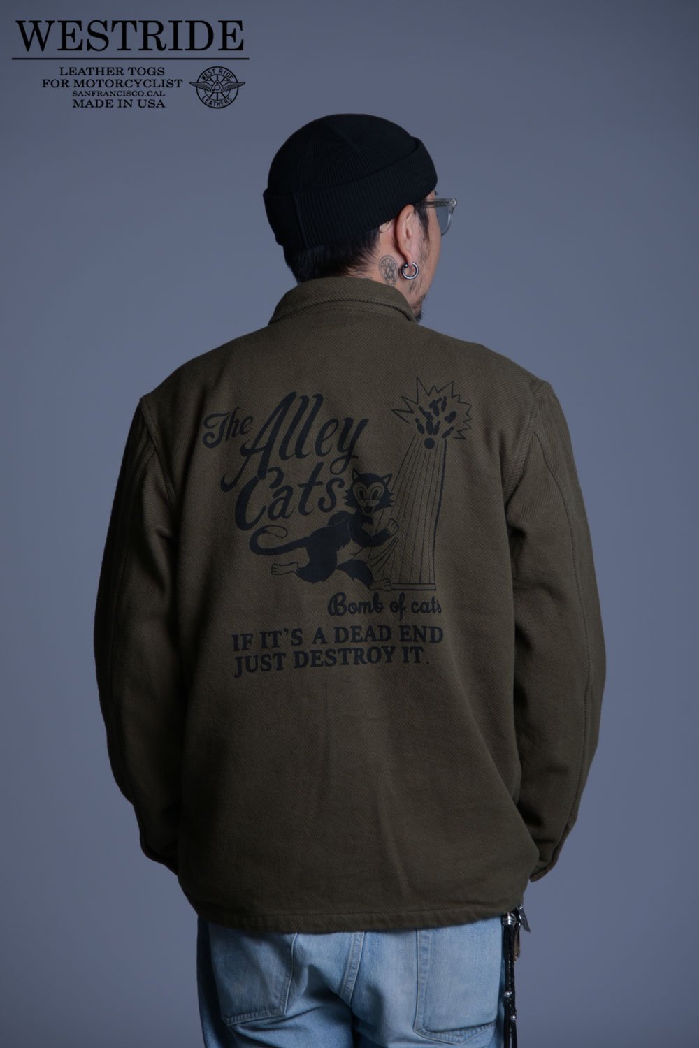 WESTRIDE(ウエストライド) ユーティリティーシャツジャケット W-44 ALLEY SHIRTS JACKET MBF2403 通販正規取扱  | ハーレムストア公式通販サイト