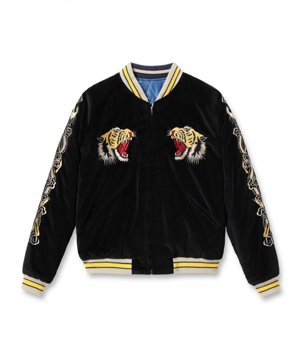 テーラー東洋 スカジャン スーベニアジャケット Mid 1950s Style Velveteen Souvenir Jacket “ROARING  TIGER” × “WHITE EAGLE” TT15544-119 通販正規取扱 | ハーレムストア公式通販サイト