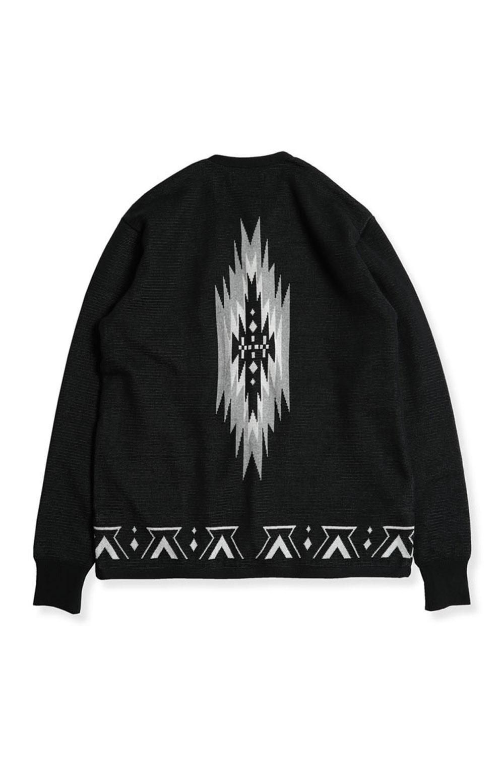 トップス WESTRIDE NGT NATIVE CARDIGAN WESTRIDE/ウエストライド】NGT NATIVE CARDIGAN BLK – Stroke Clothing