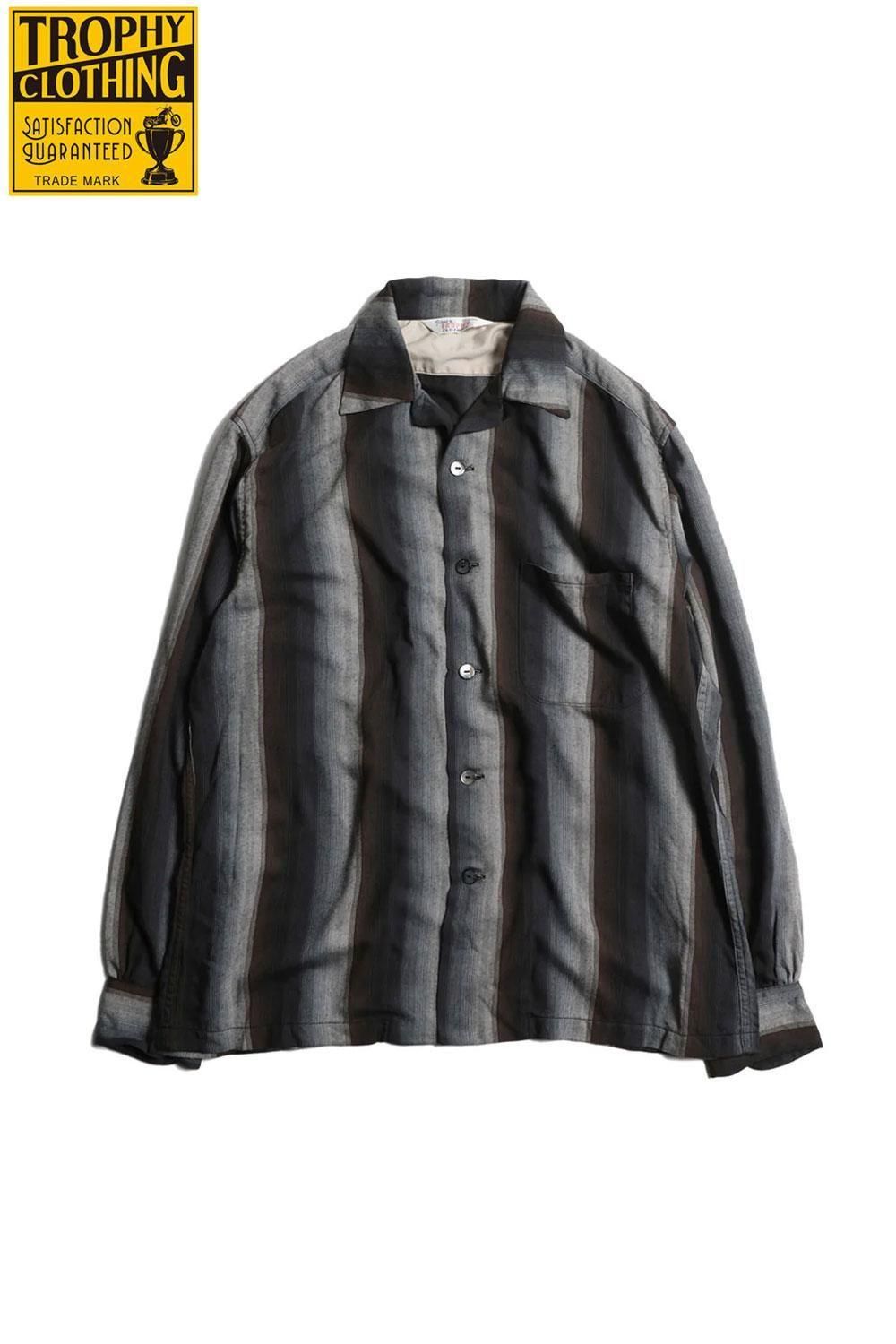 TROPHY CLOTHING(トロフィークロージング) レーヨンストライプ