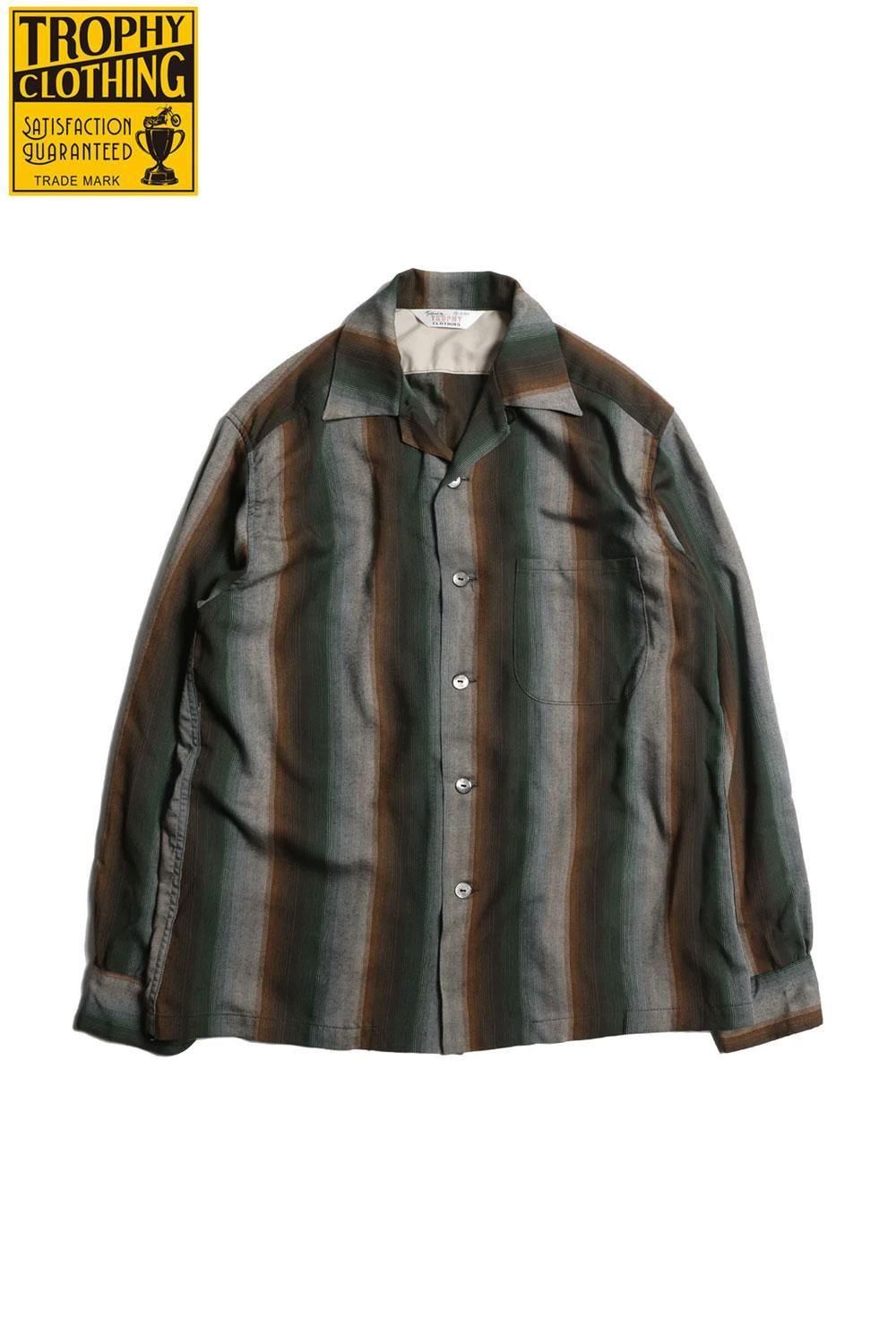 TROPHY CLOTHING(トロフィークロージング) レーヨンストライプ