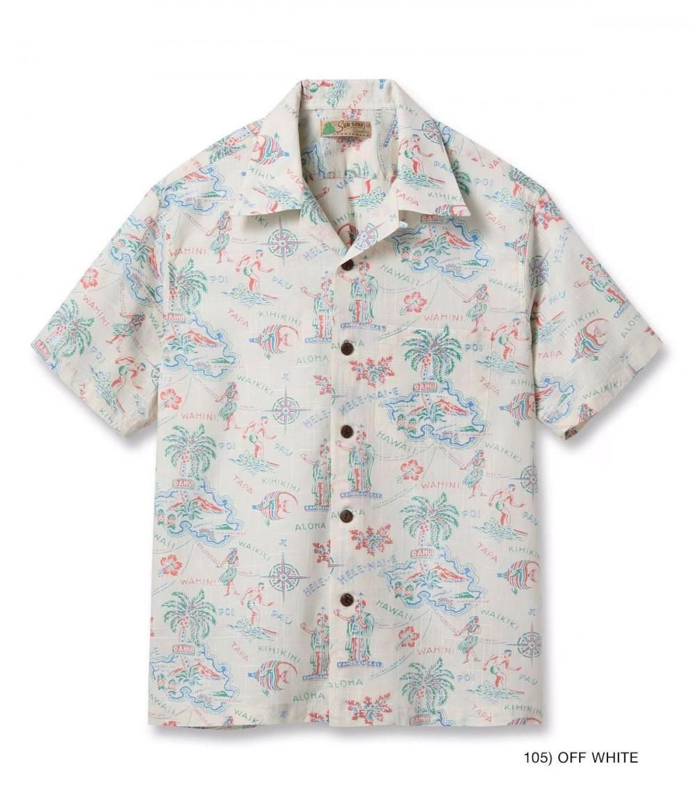 SUN SURF(サンサーフ) アロハシャツ COTTON LINEN SLUBYARN OPEN