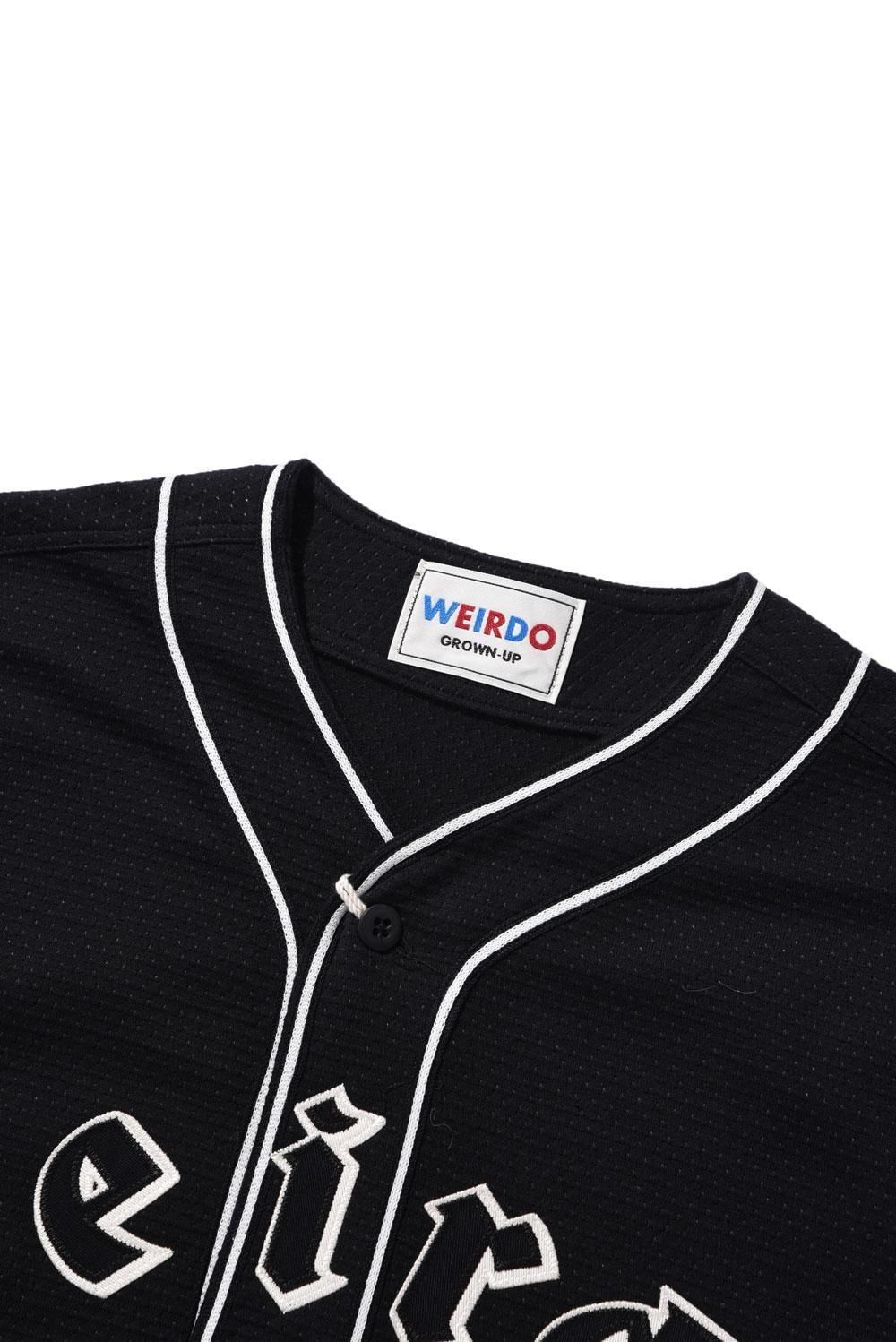 【週末SALE】美品　WEIRDO ウィアード　ベースボールシャツ　Mサイズ WEIRDO ウィアード 20SS WRD-20-SS-25 LEAGUE S/S SHIRTS 半袖 ベース