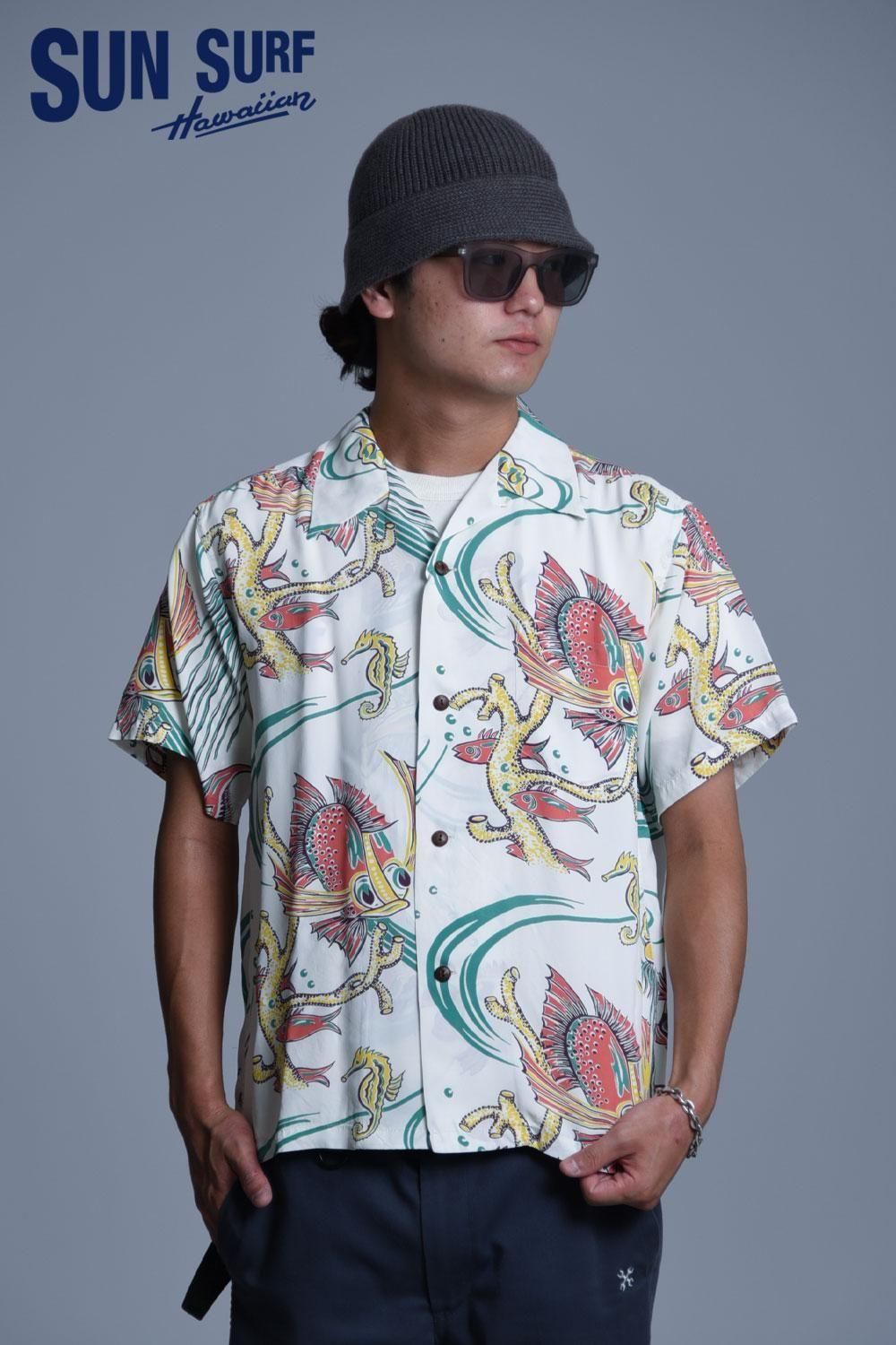 SUN SURF(サンサーフ) アロハシャツ RAYON HAWAIIAN SHIRT “BUG EYED