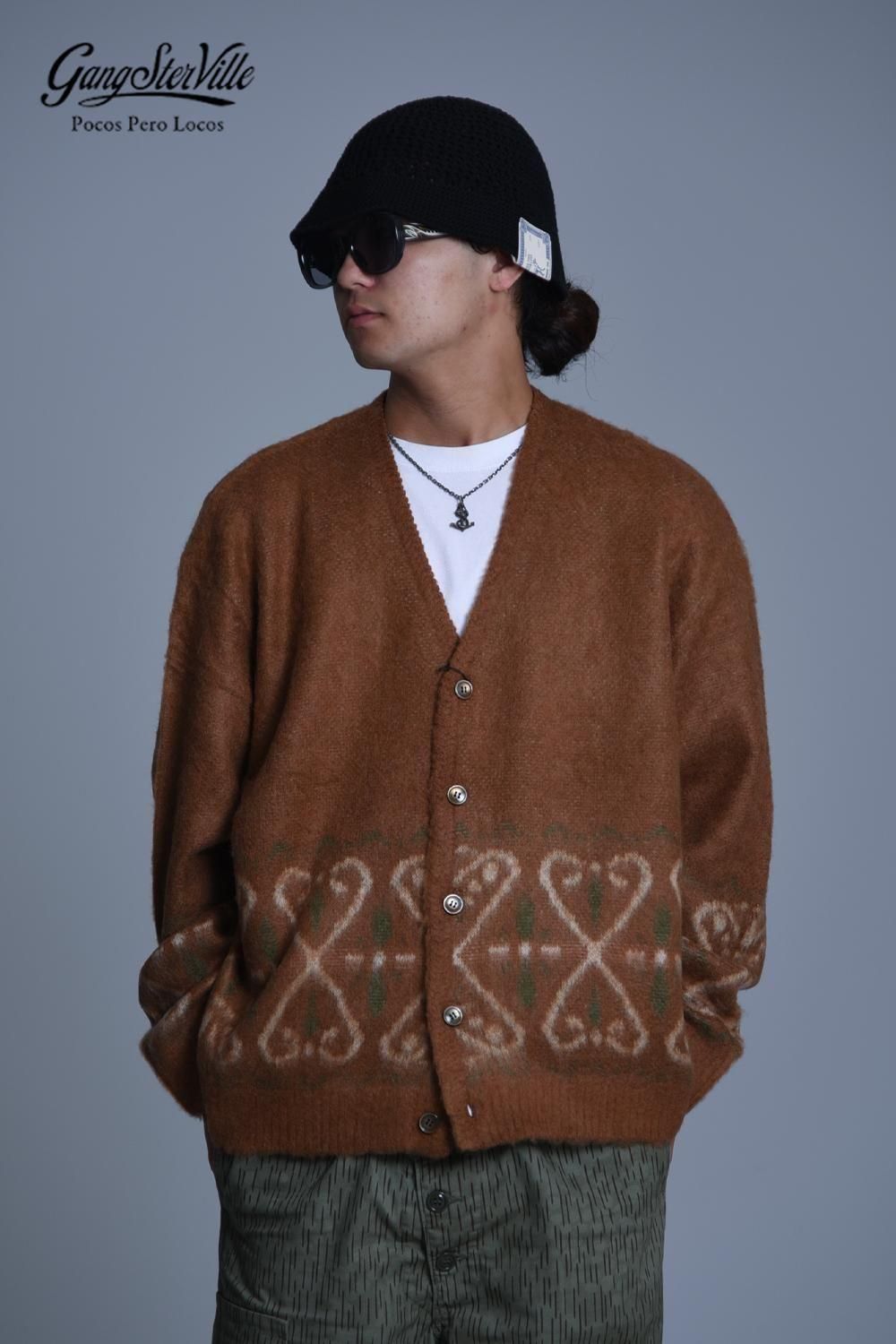 GANGSTERVILLE(ギャングスタービル) カーディガン VENICE HEART