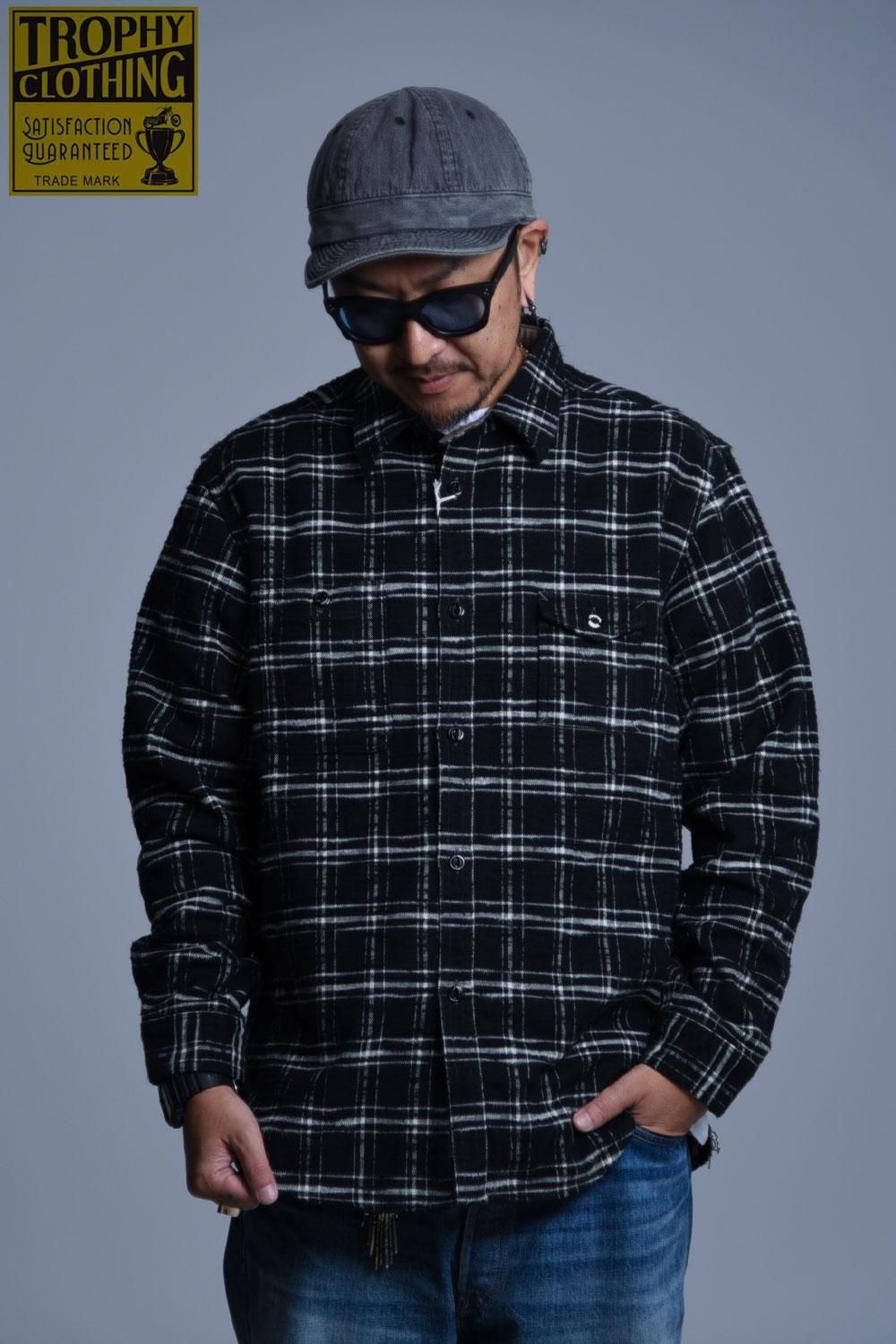 TROPHY CLOTHING(トロフィークロージング) チェックワークシャツ