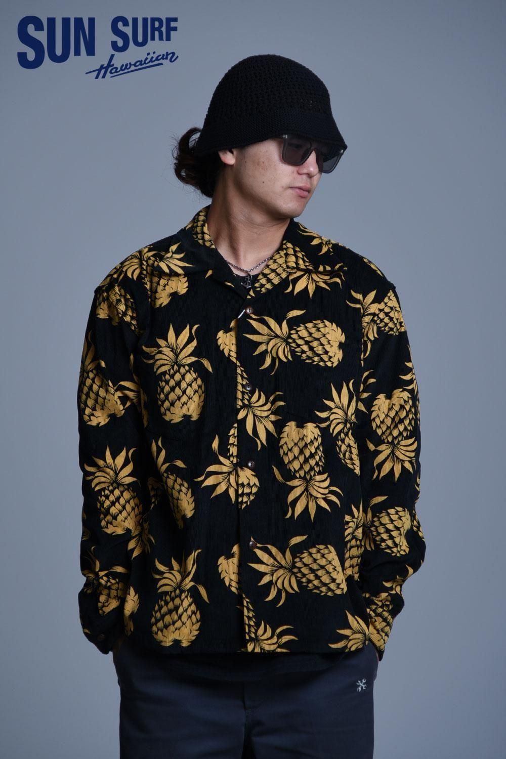 ハッピーサンデー SUN SURF(サンサーフ) コーデュロイシャツ “DUKE'S PINEAPPLE” L/S