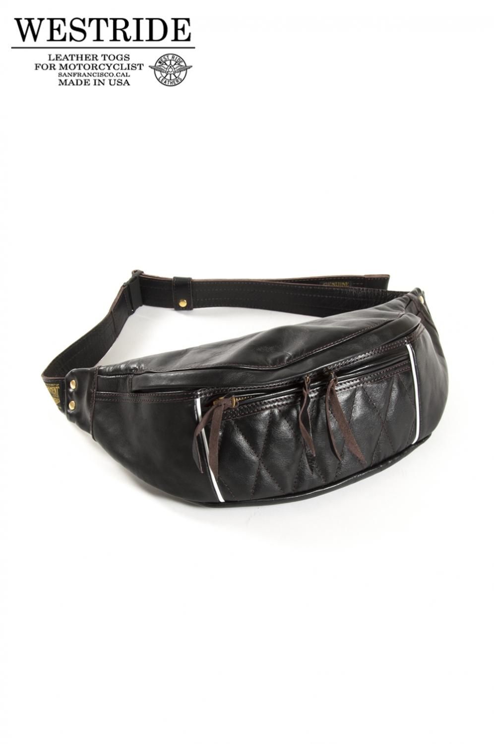 WESTRIDE(ウエストライド) ウエストバッグ RIDING WAIST BAG -BLACK 