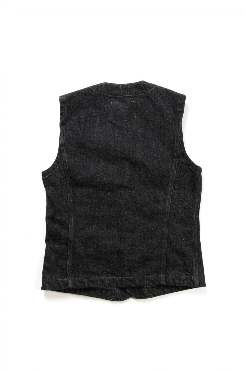 THE FLAT HEAD(フラットヘッド) ベスト BLACK DENIM VEST 通販