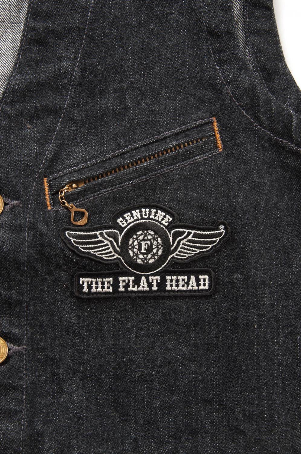 THE FLAT HEAD(フラットヘッド) ベスト BLACK DENIM VEST 通販正規取扱