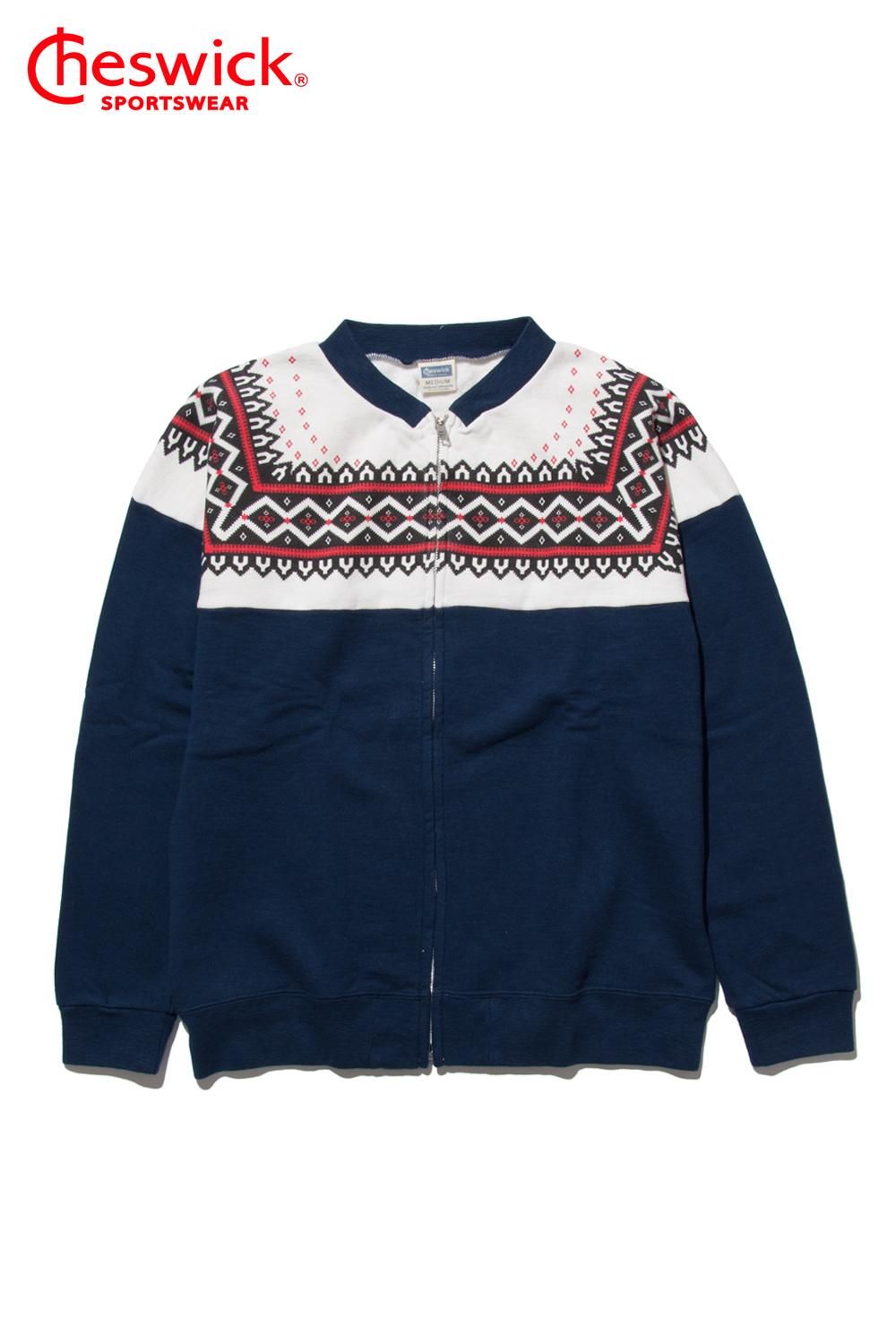 CHESWICK(チェスウィック) ジップアップスウェット COTTON FLEECE SNOW 