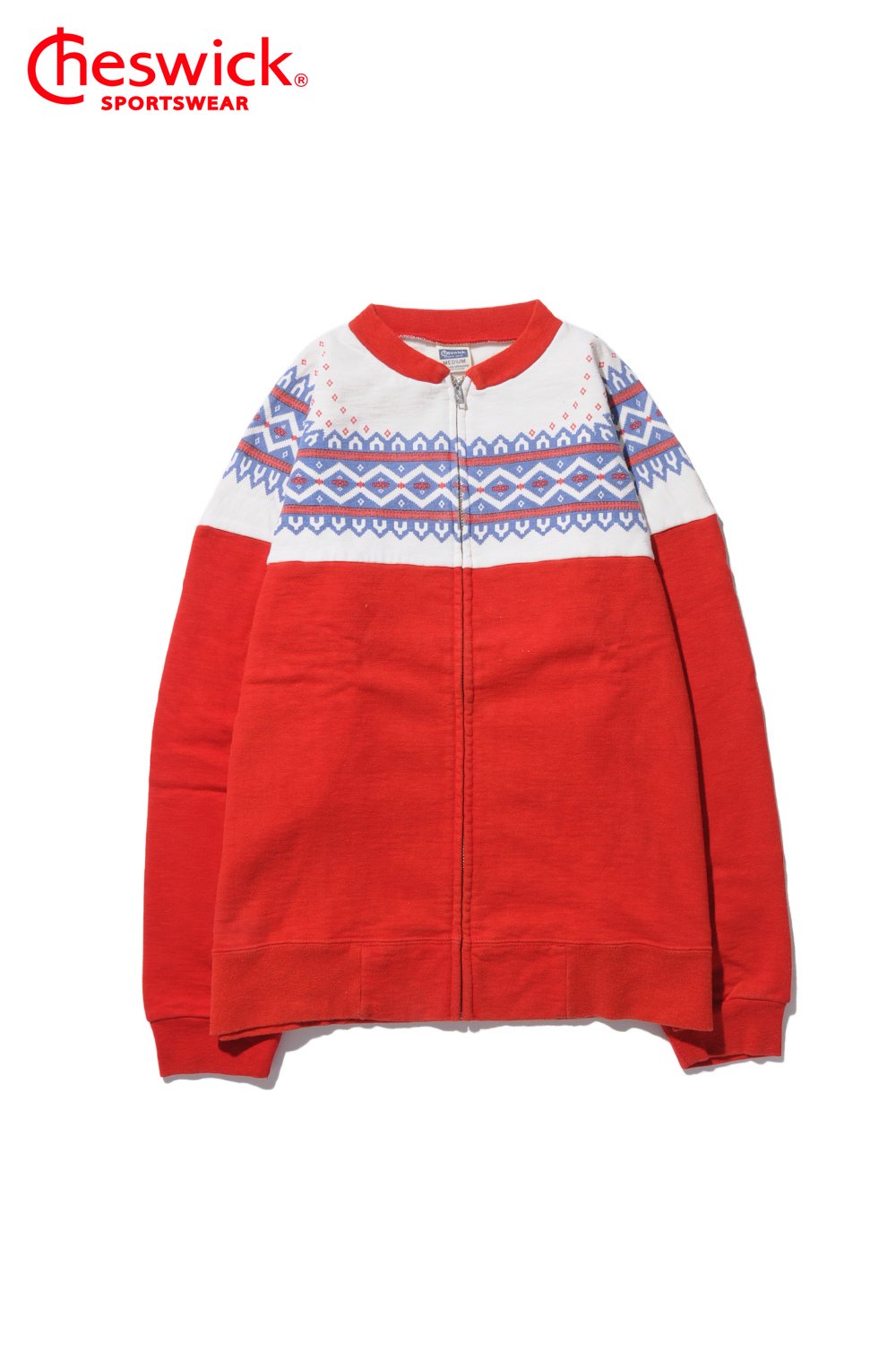 CHESWICK(チェスウィック) ジップアップスウェット COTTON FLEECE SNOW