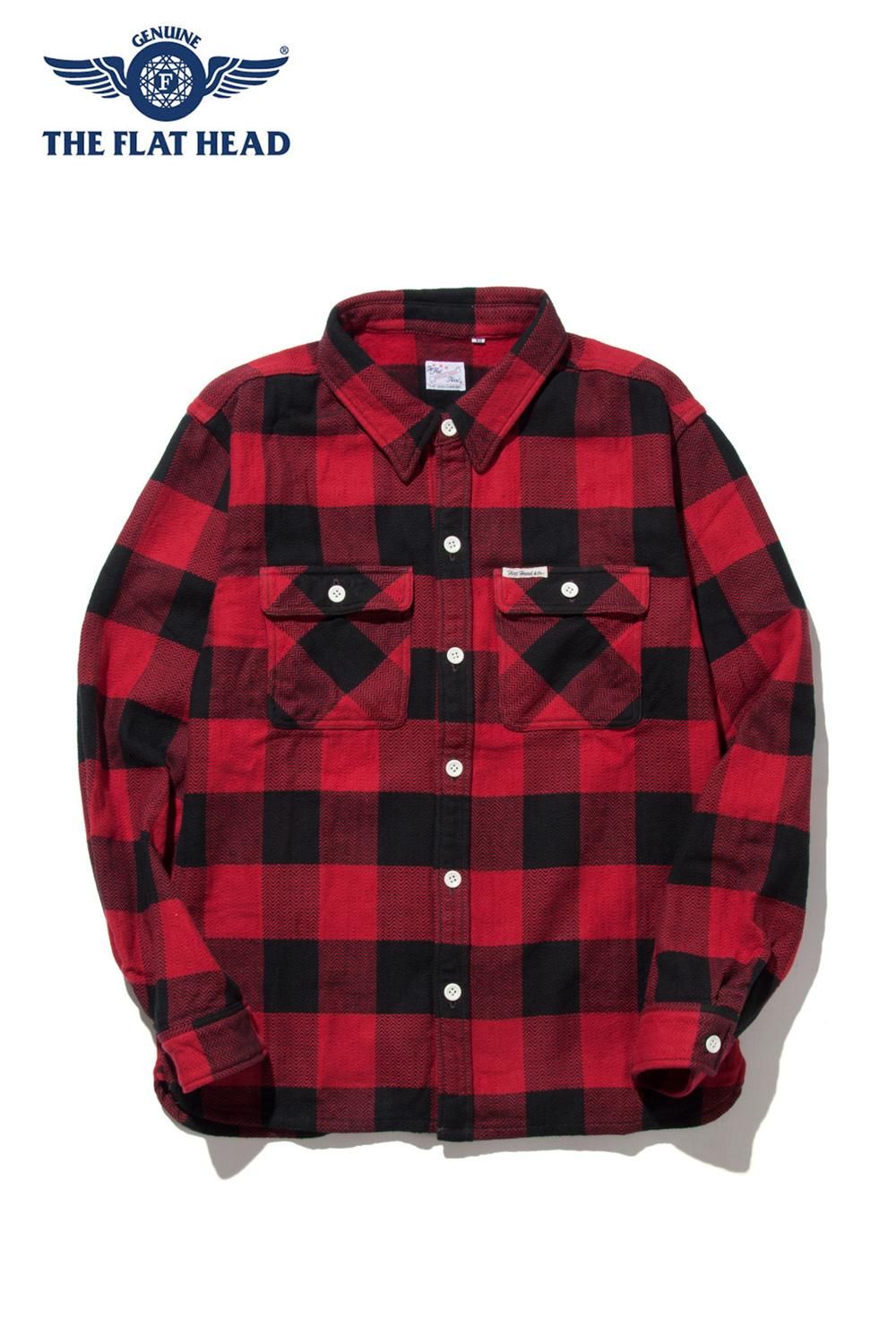 THE FLAT HEAD(フラットヘッド) ヘビーネルシャツ HEAVY NEL SHIRT HN 