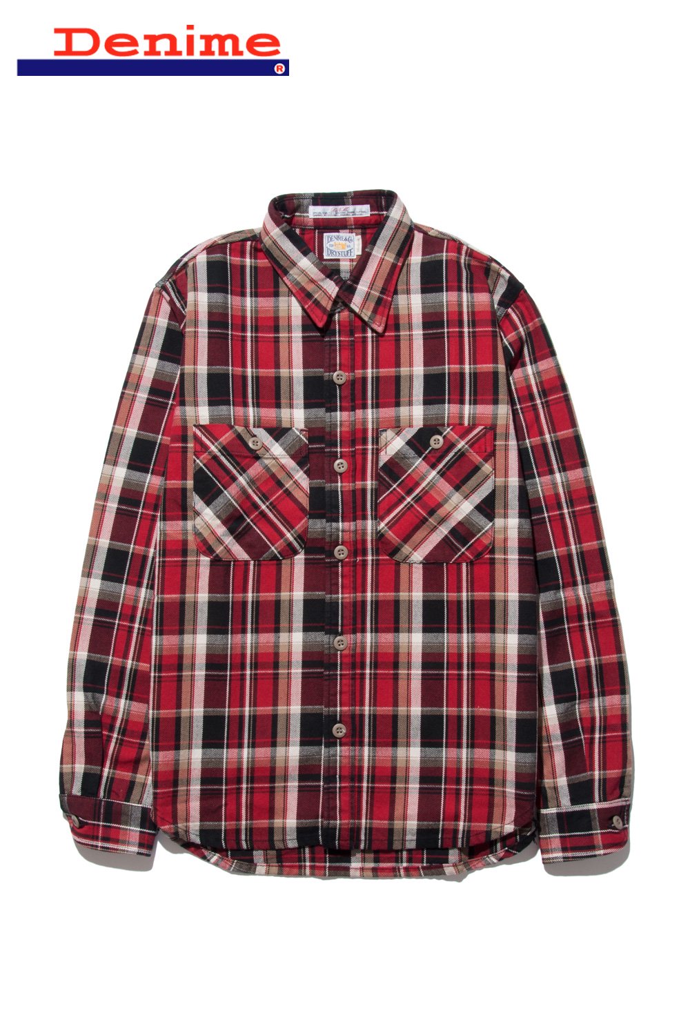 LIDNM HERRINGBONE CHECK SHIRT リドム シャツ - トップス