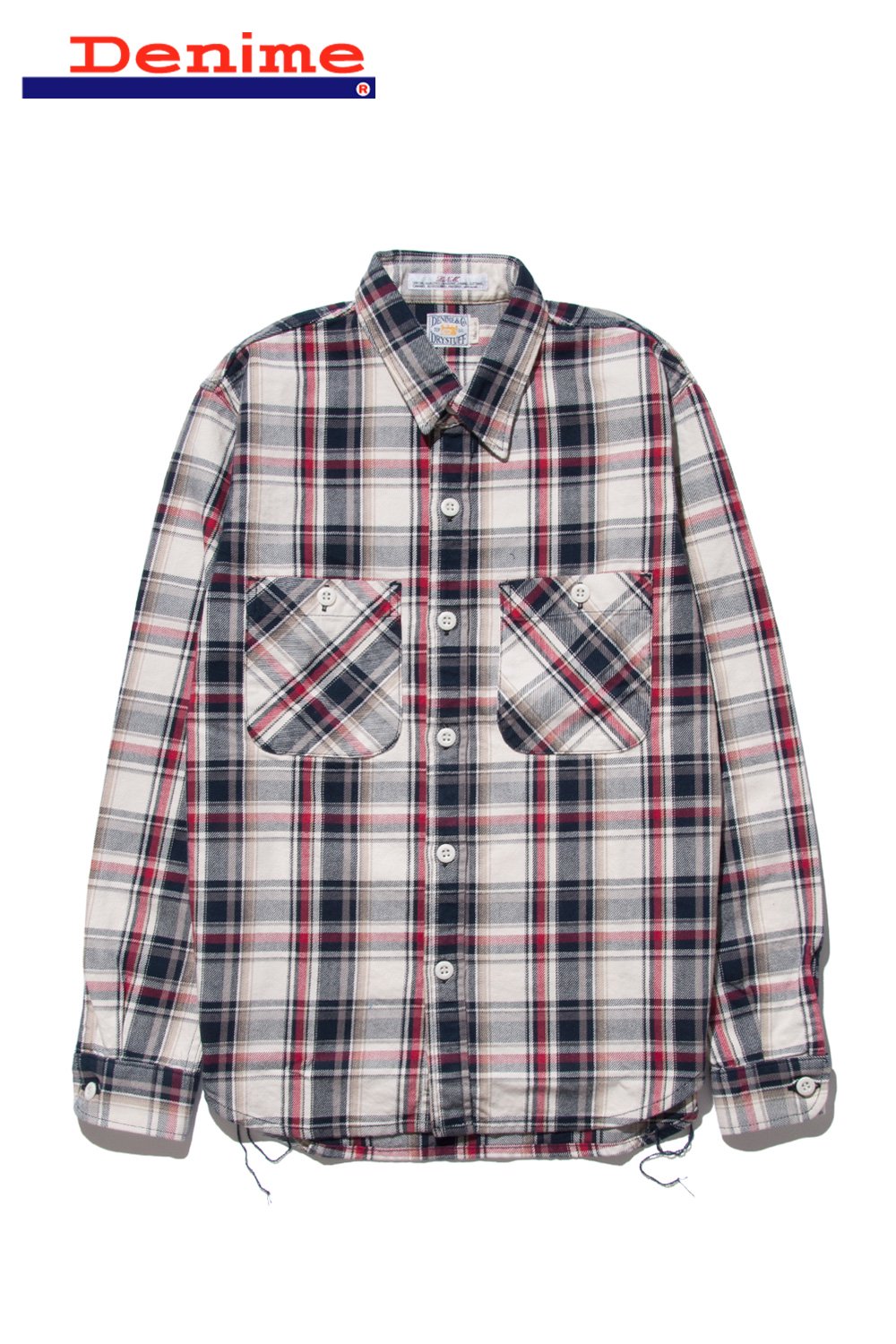 LIDNM HERRINGBONE CHECK SHIRT リドム シャツ - トップス