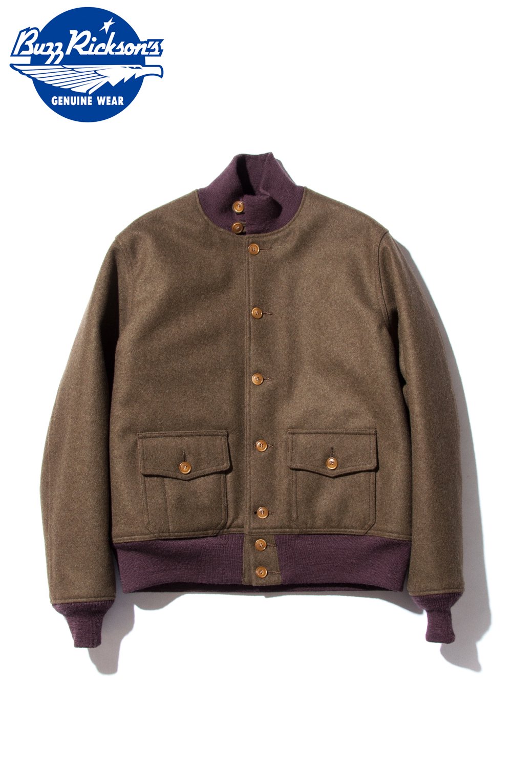 バズリクソンズ(BUZZ RICKSON'S) フライトジャケット A-1type WOOL JACKET BR12919 通販正規取扱 |  ハーレムストア