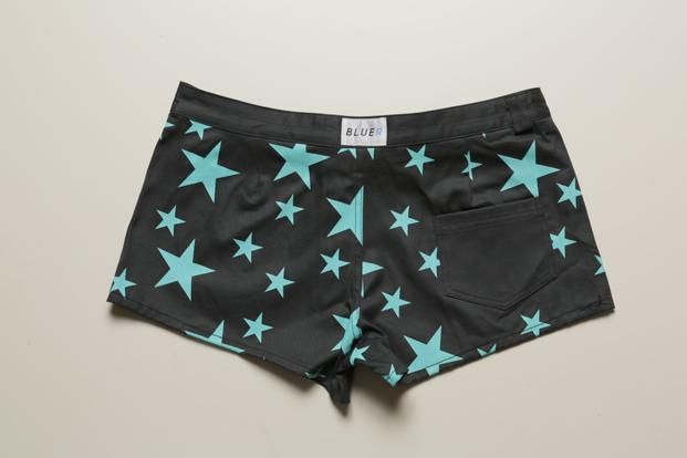 Bluer Trunks For Women Bluerトランクス 水陸両用パンツ 女性用 星スター柄 青 ターコイズ Bluer Trunks For Women Bluerトランクス 水陸両用パンツ 女性用 星スター柄 青 ターコイズ