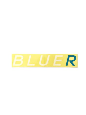 BLUER防水仕様ステッカーWHITE×BLUE（25cm type)