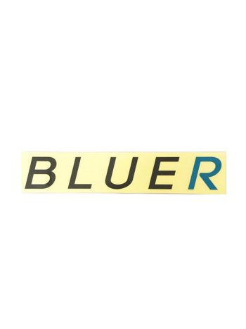 BLUER防水仕様ステッカーBLACK×BLUE（25cm type)