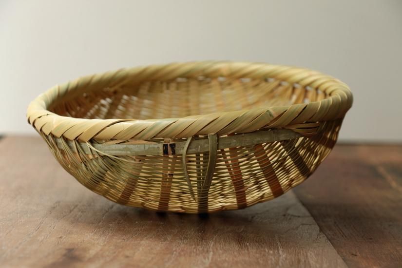 楽天市場】【国産】丸竹ざる（大）30cm : 虎斑竹専門店 竹虎