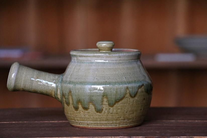 mooshuleek -ムーシュリーク- まゆみ窯 黄透明・透明釉 掛分 急須