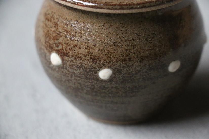 mooshuleek -ムーシュリーク- 小石原焼 太田哲三窯 ドット 小壺
