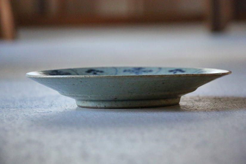 7.5寸縁付皿 なずな/ 赤砥土 (砥部焼 皐月窯)