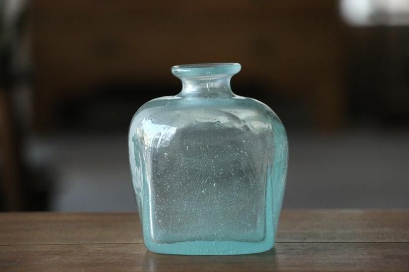 サイン入り　吹きガラス　 直径約20cm 吹きガラスの器: mooshuleek（ムーシュリーク）