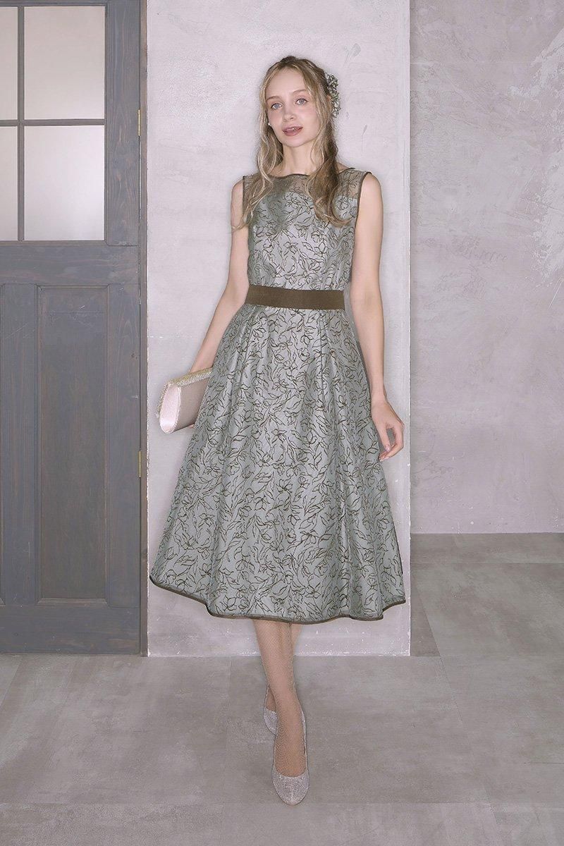 レンタルドレス | フラワープリント - ゲストドレスやパーティー