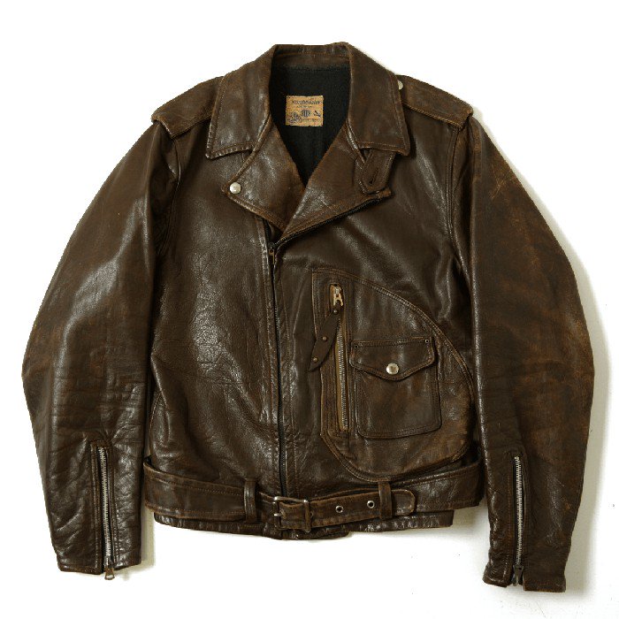 BECK 333 MOTORCYCLE LEATHER JACKET - 古着屋 ｜ mushroom