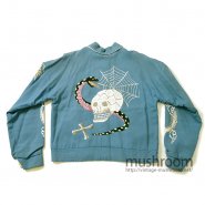 JAPAN SOUVENIR JACKET With SKULL EMBROIDERY
