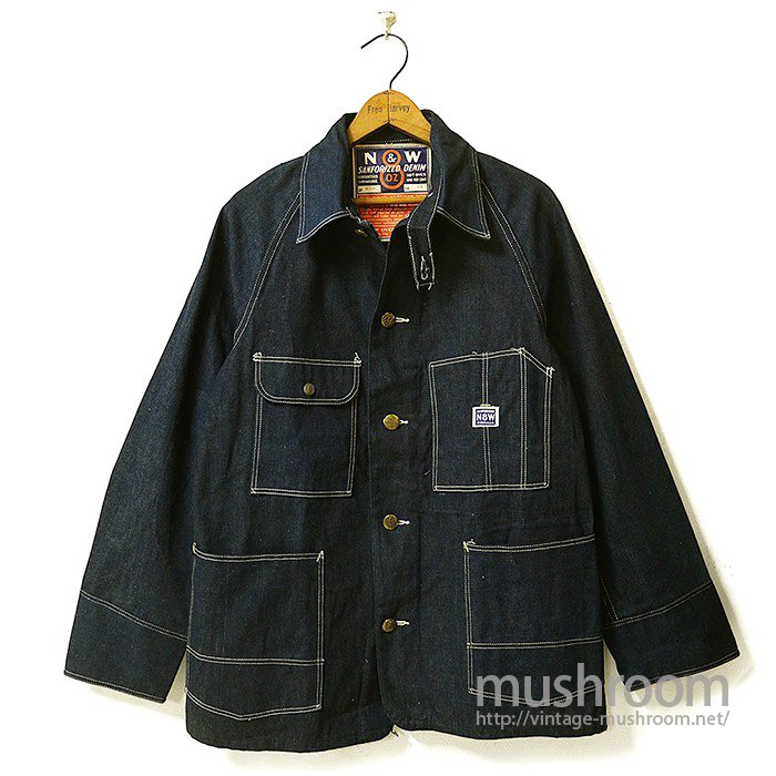 N&W DENIM COVERALL With CHINSTRAP（ DEADSTOCK ）