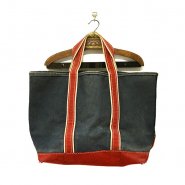 L.L.BEAN CANVAS TOTE BAG（ NAVY&RED ）