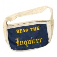OLD TWO-TONE NEWSPAPER CANVAS BAG