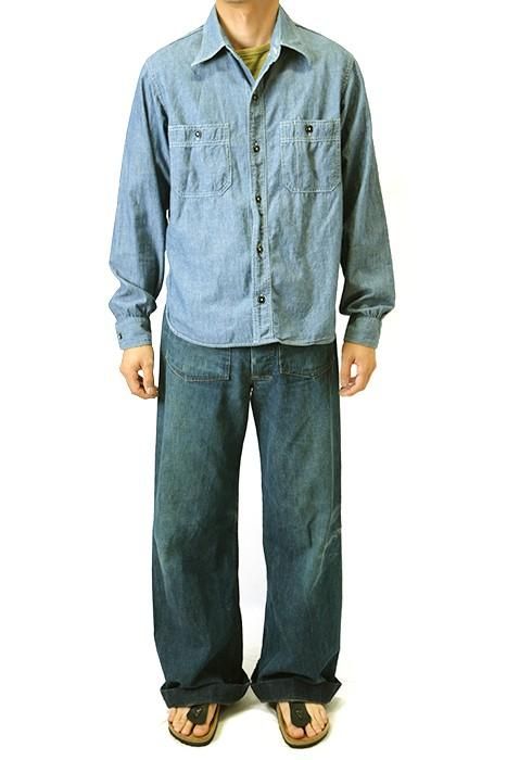 STRONGHOLD DENIM WORK TROUSERS - 古着屋 ｜ mushroom(マッシュルーム