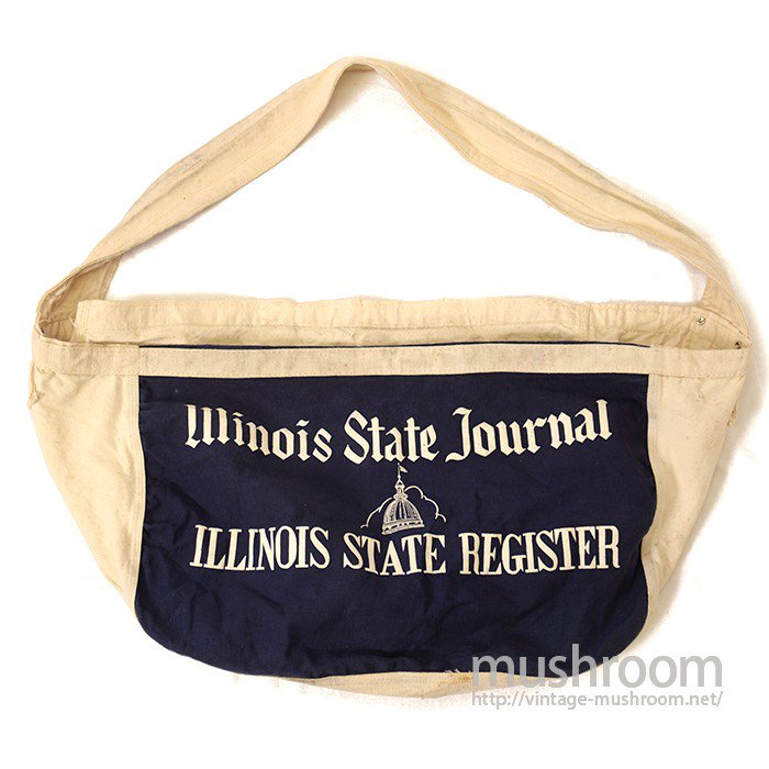OLD TWO-TONE NEWSPAPER  CANVAS BAG