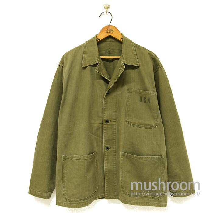 U.S.NAVY HBT UTILITY JACKET - 古着屋 ｜ mushroom(マッシュルーム