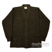 RUGBY TWO-POCKET WOOL CARDIGAN DEADSTOCK 