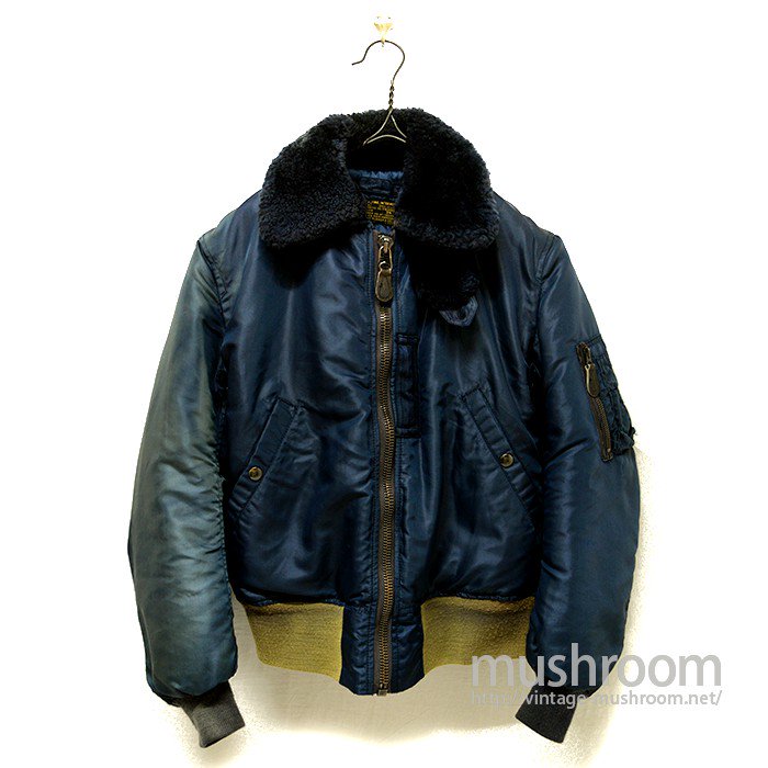 B-15C FLIGHT JACKET WITH FADING SLEEVE KNIT RIB - 古着屋 