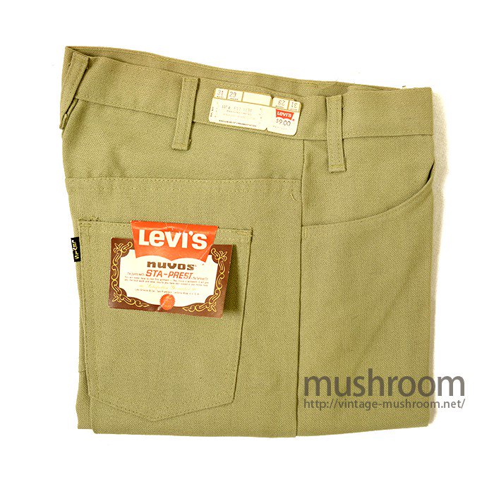 LEVI'S BIGE STA-PREST TAPERED PANTS（ W31/DEADSTOCK ） - 古着屋 