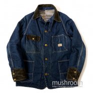 THE BIG FABORITE BRAND DENIM COVERALL WITH CHINSTRAP