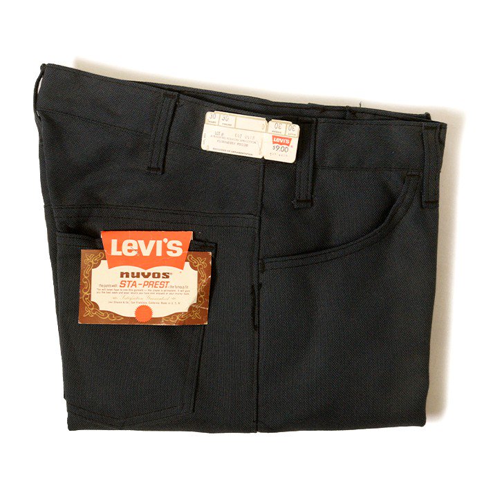 LEVI'S BIGE STA-PREST TAPERED PANTS（ W30/DEADSTOCK ） - 古着屋