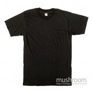 HANES PLAIN COTTON T-SHIRT WITH POCKET DEADSTOCK 
