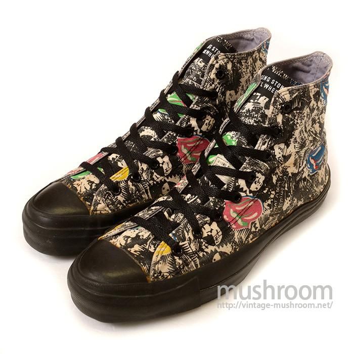 CONVERSE ALL STAR HI CANVAS SHOE THE ROLLING STONES mushroom