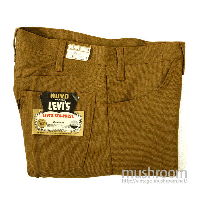 LEVI'S BIGE STA-PREST TAPERED PANTS（ W33/DEADSTOCK ）
