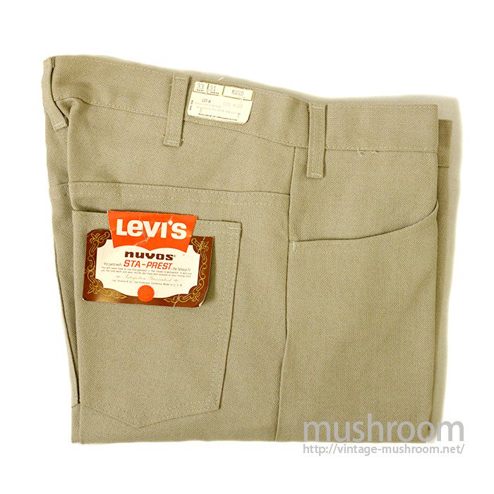 LEVI'S BIGE STA-PREST TAPERED PANTS（ W33/DEADSTOCK ） - 古着屋