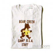 B.S.A CAMP STAFF T-SHIRT（ ONE WASHED/UNUSED ）