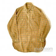 MAN SIZE PLAID FLANNEL WORK SHIRT WITH CHINSTRAP