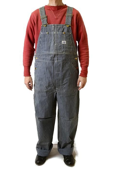 Lee 98-LB HICKORY STRIPE OVERALLS（ DEADSTOCK ） - 古着屋 